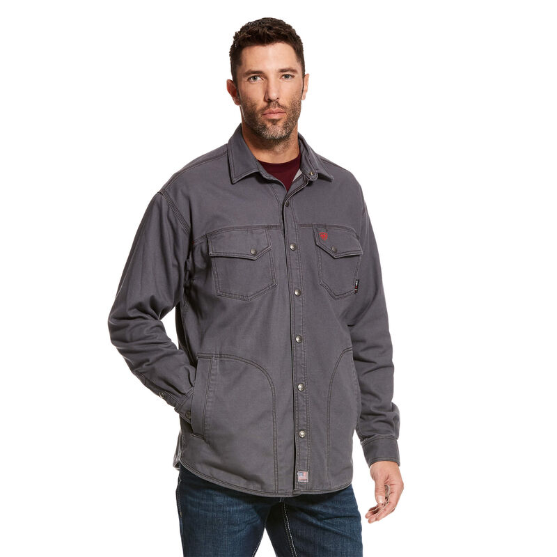 Chaqueta Ariat Fr Rig Shirt Gris Hombre - Chile 264-PDTYIM